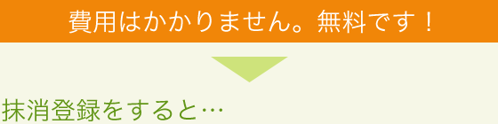 費用はかかりません。無料です！